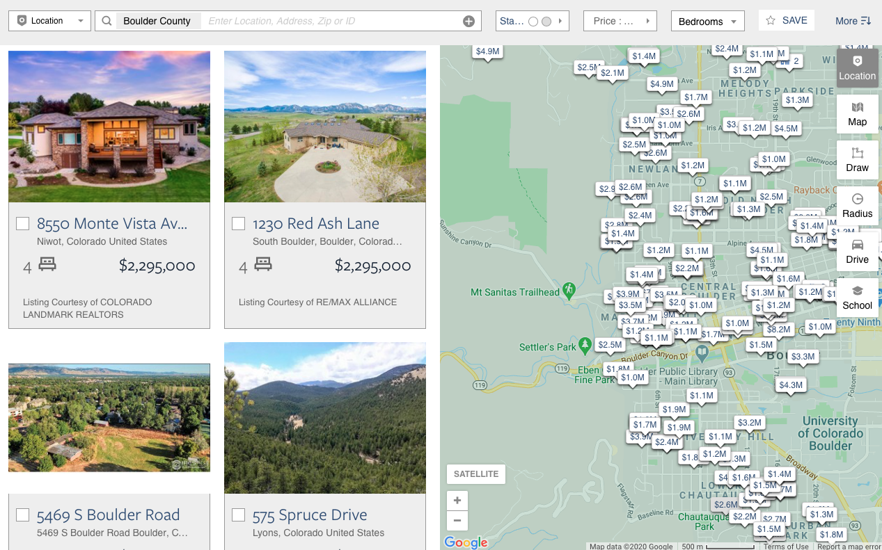 Boulder Home For Sale Map Search – LIV Sotheby's – Boulder, Colorado